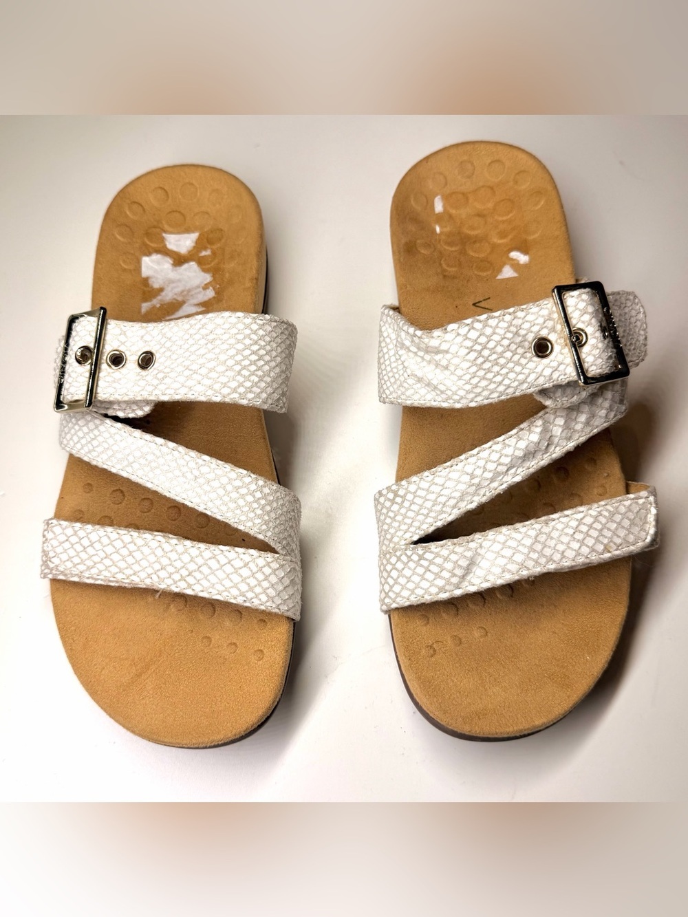 VIONIC Women’s Skylar Strappy Slide Sandals Comfort Orthotic Size- 8